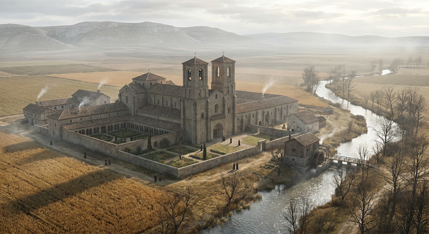 Monasterio de Sahagún en la Edad Media