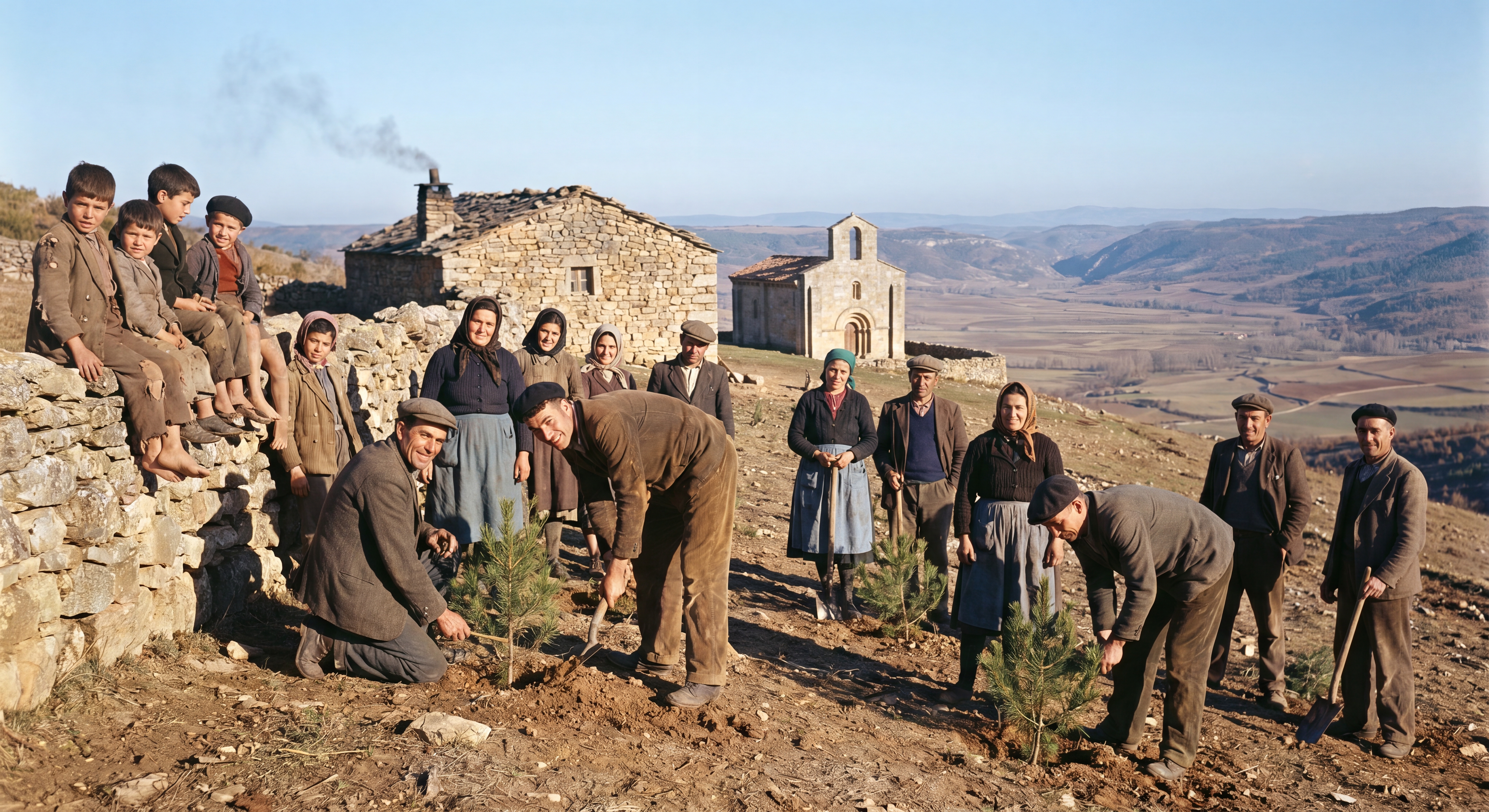 La repoblación de Riocamba y la vida forestal