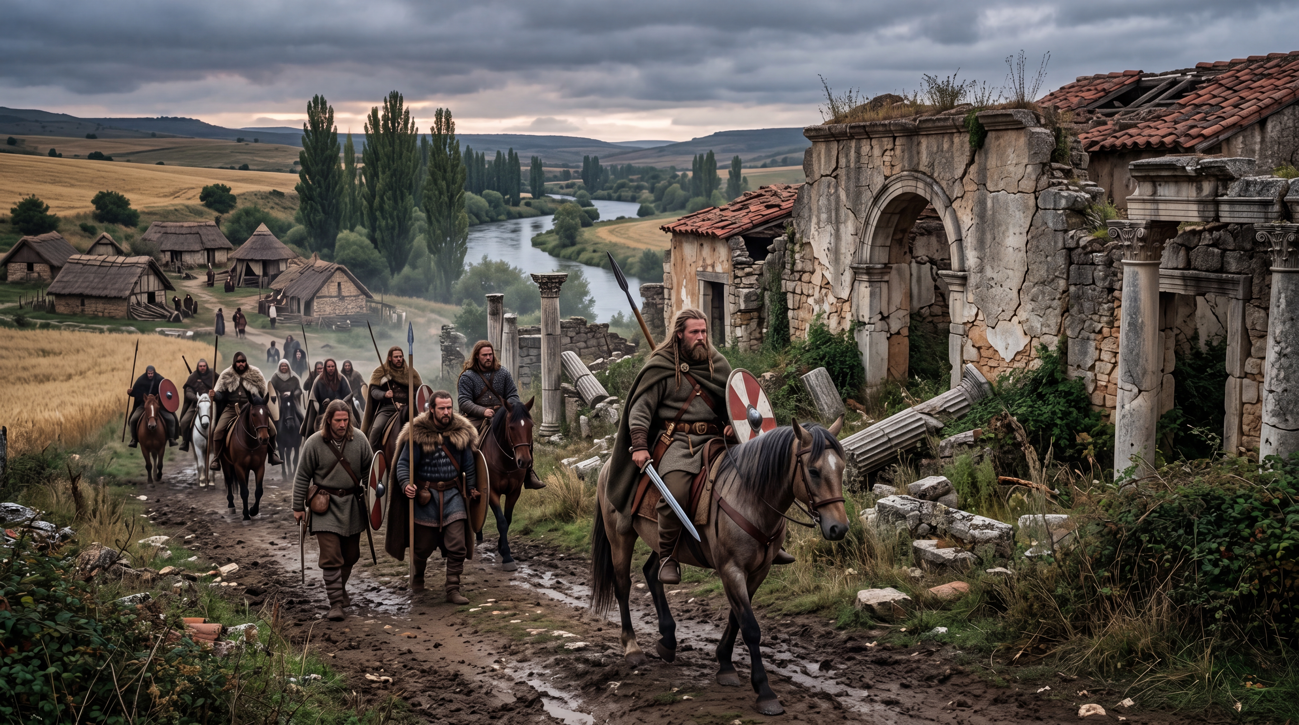 Caída de Roma y llegada visigoda